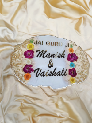 Handcrafted Resin Name Plate