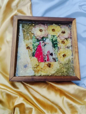 Handcrafted Resin in Wooden Photo Frame