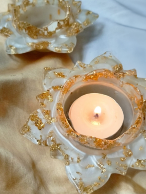 Handcrafted Resin Votive Holder